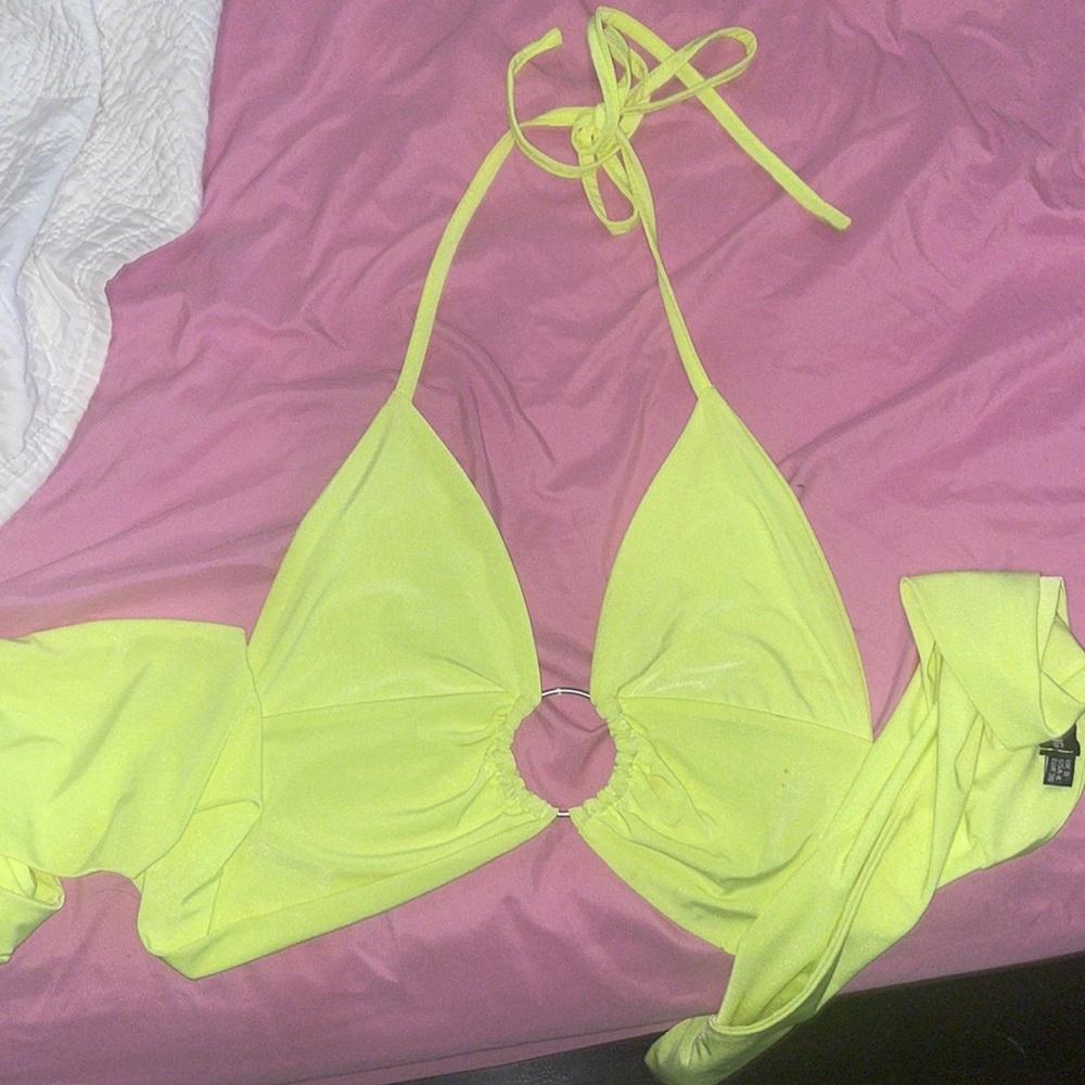 Neon yellow night out top